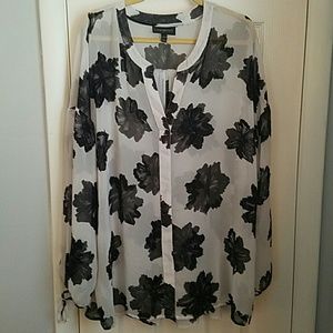 Lane Bryant Sheer Blouse